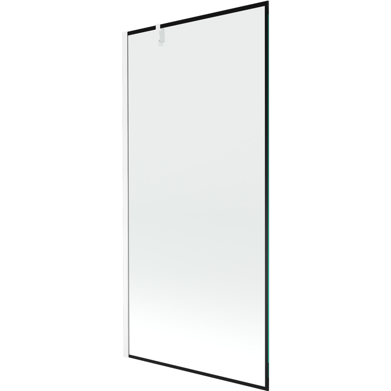 Mexen Next 1-крилен параван за вана 90 x 150 см, черна рамка, бял - 895-090-000-00-70-20