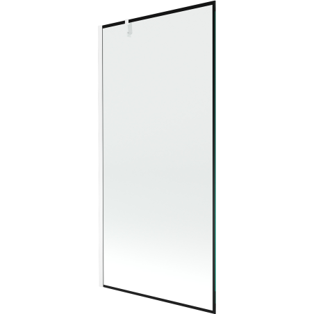 Mexen Next 1-крилен параван за вана 90 x 150 см, черна рамка, бял - 895-090-000-00-70-20