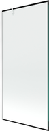Mexen Next 1-крилен параван за вана 90 x 150 см, черна рамка, бял - 895-090-000-00-70-20