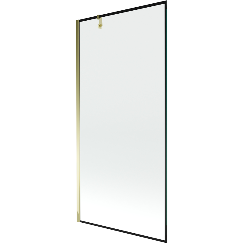 Mexen Next душ кабина с едно крило 90 x 150 см, черна рамка, златен - 895-090-000-00-70-50