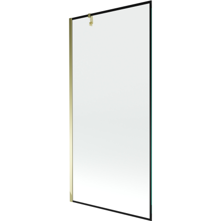 Mexen Next душ кабина с едно крило 90 x 150 см, черна рамка, златен - 895-090-000-00-70-50