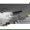 Mexen Next параван за вана 1-прозорец 90 x 150 см, черен модел, розово злато - 895-090-000-00-70-60