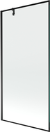 Mexen Next еднокрилна вана преграда 90 x 150 см, черна рамка, черно - 895-090-000-00-70-70