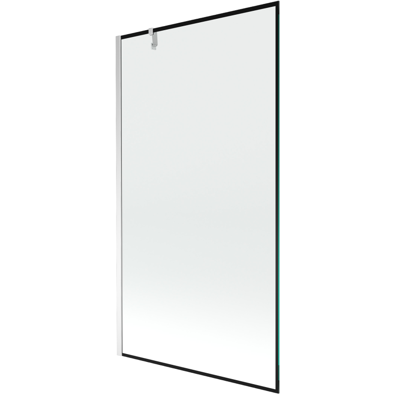 Mexen Next душ параван с една врата 100 x 150 см, черна рамка, хром - 895-100-000-00-70-01