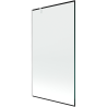 Mexen Next еднокрилен душ параван 100 x 150 см, черна рамка, бял - 895-100-000-00-70-20
