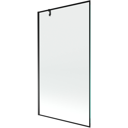 Mexen Next стенен параван за вана с 1 крило 100 x 150 cm, черна рамка, черен - 895-100-000-00-70-70