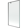 Mexen Next стенен параван за вана с 1 крило 100 x 150 cm, черна рамка, черен - 895-100-000-00-70-70