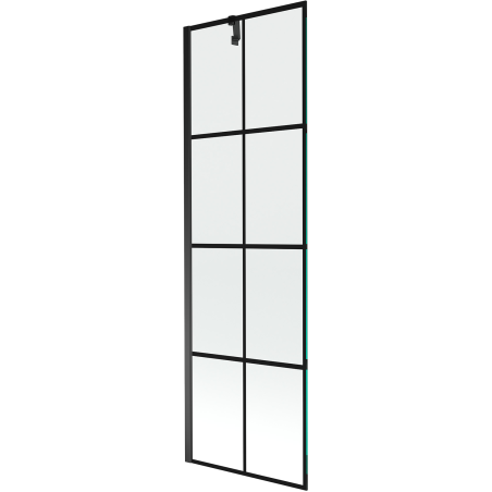 Mexen Next еднокрилен параван за вана 60 x 150 см, черна мрежа, черен - 895-060-000-00-77-70