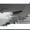 Mexen Next параван за вана, 1-крилен 70 x 150 cm, черна решетка, хром - 895-070-000-00-77-01