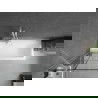 Mexen Next параван за вана 1-еднокрила 70 x 150 см, черен модел, бял - 895-070-000-00-77-20