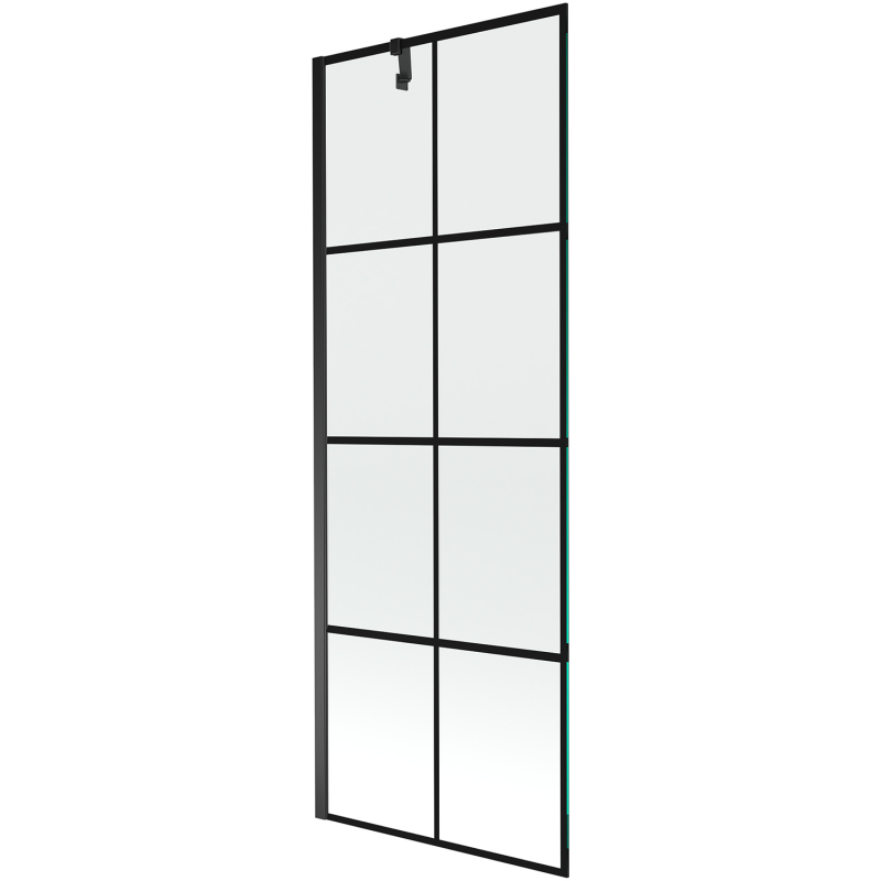 Mexen Next душ параван еднокрилен 70 x 150 cm, черна решетка, черно - 895-070-000-00-77-70