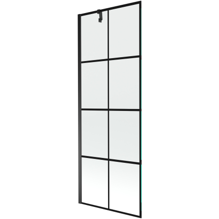 Mexen Next душ параван еднокрилен 70 x 150 cm, черна решетка, черно - 895-070-000-00-77-70
