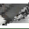 Mexen Next завеса за вана 1-движен 80 x 150 см, черен модел, златист - 895-080-000-00-77-50