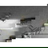 Mexen Next завеса за вана 1-движен 80 x 150 см, черен модел, златист - 895-080-000-00-77-50