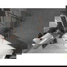 Mexen Next параван за вана 1-скрила 80 x 150 см, черен десен, розово злато - 895-080-000-00-77-60