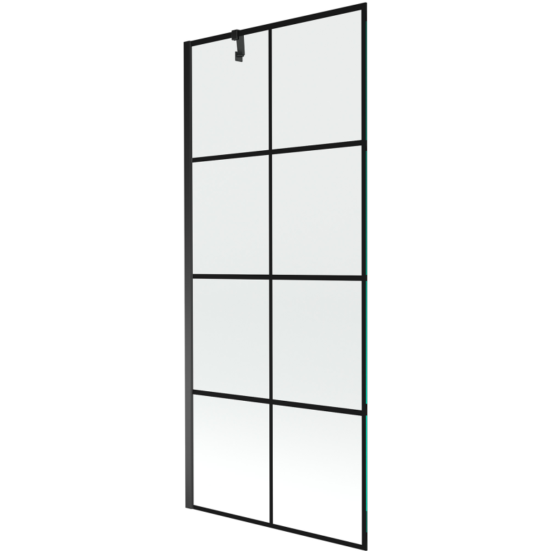 Mexen Next Душ параван с 1 крило 80 x 150 cm, черна решетка, черен - 895-080-000-00-77-70