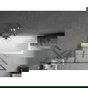 Mexen Next параван за вана 1-съединение 90 x 150 см, черен модел, хром - 895-090-000-00-77-01