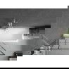 Mexen Next душ параван 1-крилен 90 x 150 см, черна решетка, бяло - 895-090-000-00-77-20