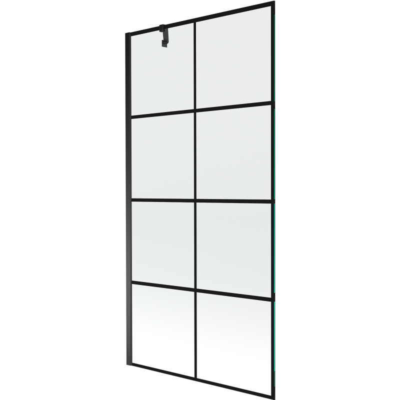 Mexen Next душ параван с 1 крило 90 x 150 cm, черна решетка, черен - 895-090-000-00-77-70