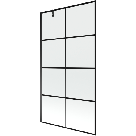 Mexen Next душ параван с едно крило 100 x 150 см, черна решетка, черен - 895-100-000-00-77-70