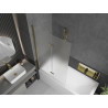 Mexen Castor параван за вана 2-крилен 100 x 150 см, матиран, златен - 892-100-002-50-30