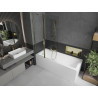Mexen Flip двукрилен вана параван 100 x 150 см, прозрачен, златен - 894-100-101-50-00