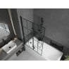 Mexen Castor параван за вана 2-翼 100 x 150 см, черен модел, черен - 892-100-002-70-77