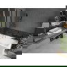 Mexen Flip вана завеса 1-крилна 80 x 150 см, прозрачна, черна - 894-080-101-70-00
