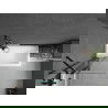Mexen Flip вана завеса 1-крилна 80 x 150 см, прозрачна, черна - 894-080-101-70-00