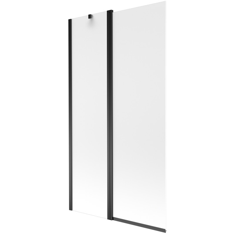 Mexen Flip Душ параван 2-крилен 100 x 150 см, мат, черен - 894-100-101-70-30