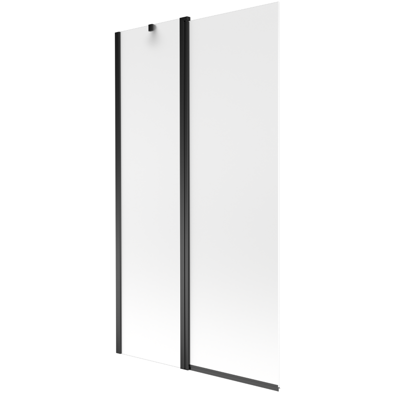 Mexen Flip душ параван 2-крилен 100 x 150 см, матиран, черен - 894-100-101-70-30