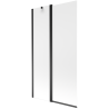 Mexen Flip душ параван 2-крилен 100 x 150 см, матиран, черен - 894-100-101-70-30