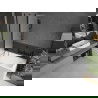 Mexen Flip душ параван 2-крилен 100 x 150 см, матиран, черен - 894-100-101-70-30