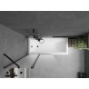 Mexen Flip Душ параван 2-крилен 100 x 150 см, мат, черен - 894-100-101-70-30