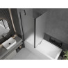 Mexen Flip двукрилен параван за баня 140 x 150 см, матиран, черен - 894-140-101-70-30