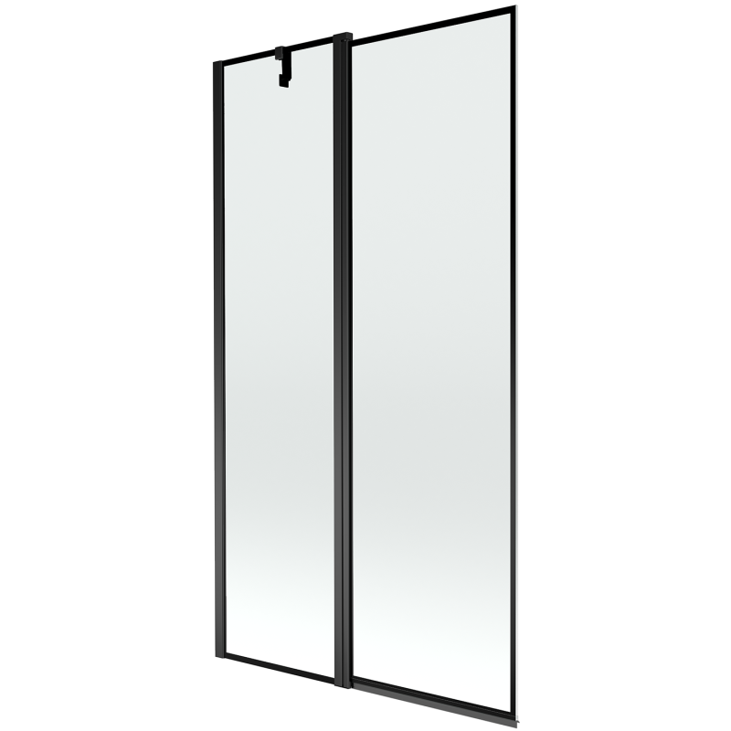 Mexen Flip двукрилен параван за вана 100 x 150 см, черна рамка, черен - 894-100-101-70-70