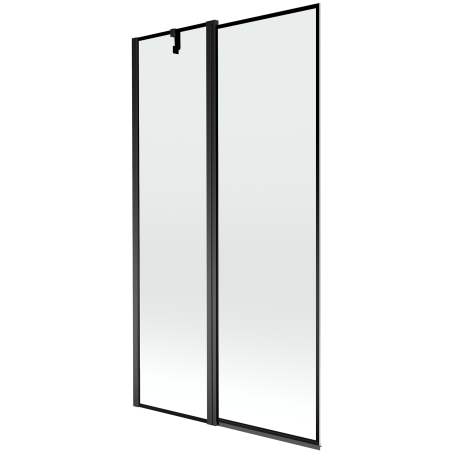 Mexen Flip двукрилен параван за вана 100 x 150 см, черна рамка, черен - 894-100-101-70-70