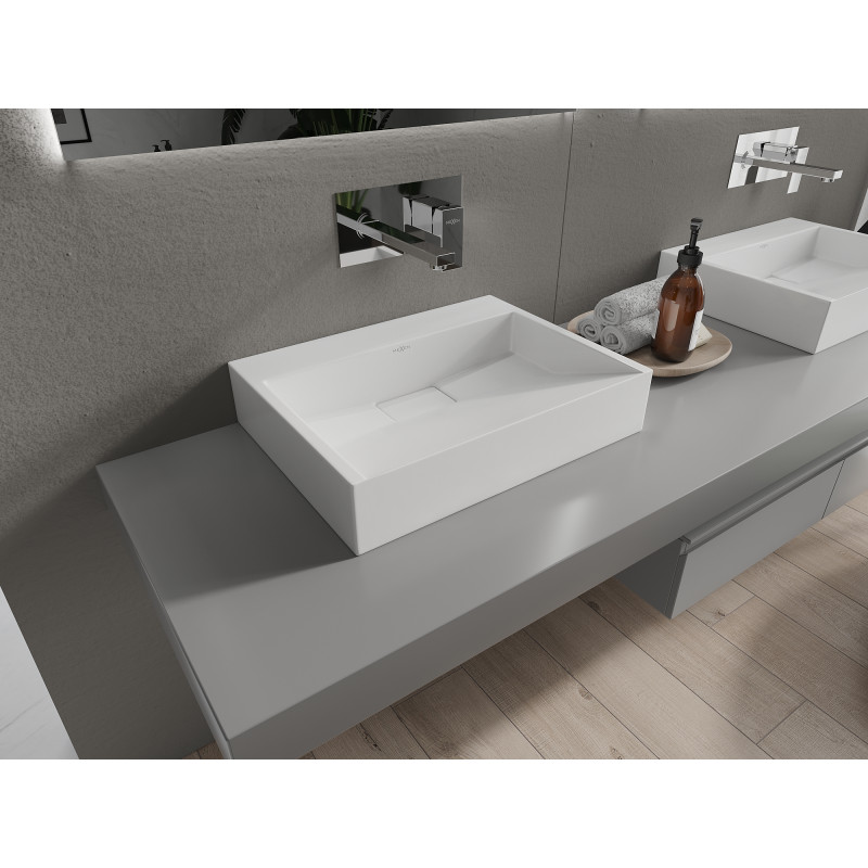 Mexen Ava плот за мивка с конгломерат Б/О 50 x 38 см, бяла - 23015000