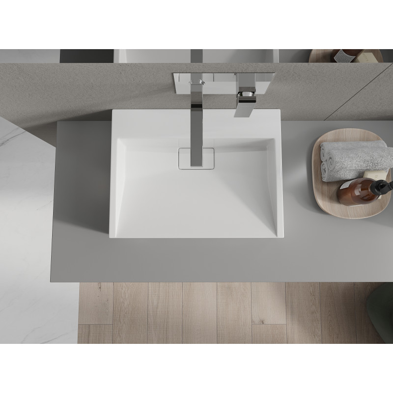 Mexen Ava плот за мивка с конгломерат Б/О 50 x 38 см, бяла - 23015000