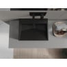 Mexen Ava мивка за плот от конгломерат B/O 50 x 38 см, черна - 23015070