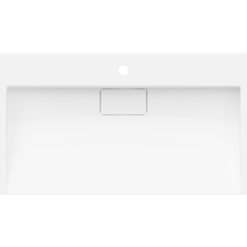 Mexen Ava конзолна мивка от конгломерат 1/O 80 x 46 см, бяла - 23018001