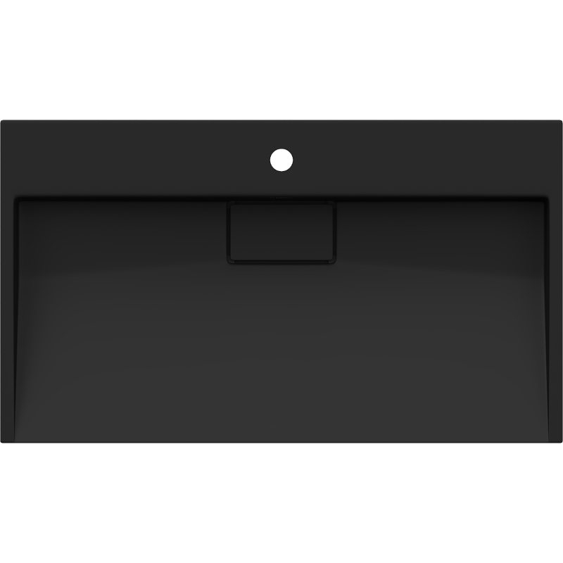 Mexen Ava конгломератна мивка за монтаж върху плота 1/O 80 x 46 см, черна - 23018071
