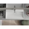 Mexen Ava мивка плотова от конгломерат 1/O 90 х 46 cm, бяла - 23019001