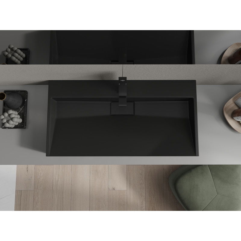 Mexen Ava плот за мивка от конгломерат 1/O 90 x 46 см, черен - 23019071