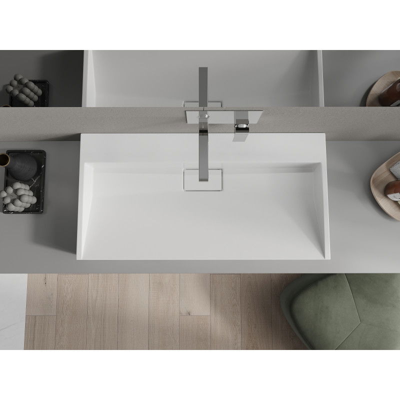 Mexen Ava конзолна мивка от конгломерат B/O 90 x 46 см, бяла - 23019000