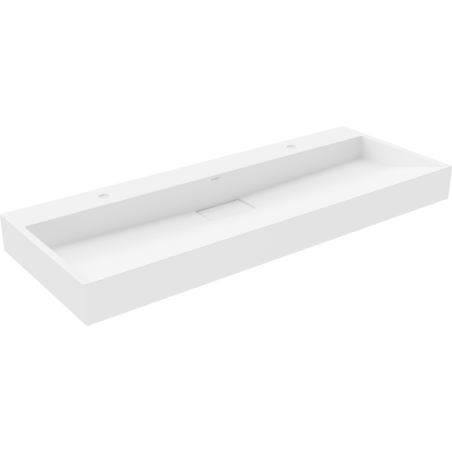 Mexen Ava мивка за монтаж върху плот от конгломерат 2/O 120 x 46 cm, бяла - 23011202