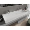 Mexen Ava мивка за монтаж върху плот от конгломерат 2/O 120 x 46 cm, бяла - 23011202