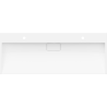 Mexen Ava мивка от конгломерат за плот 2/O 120 x 46 cm, бяла - 23011202