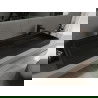 Mexen Ava конгломератна мивка за плотове 2/O 120 x 46 cm, черна - 23011272