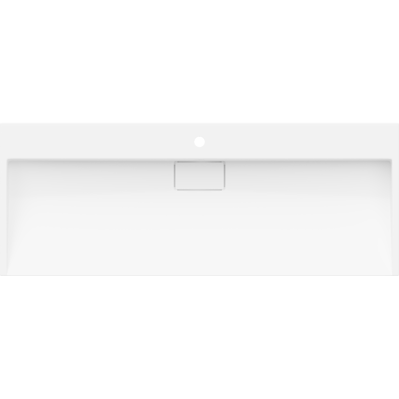 Mexen Ava конзолна мивка от конгломерат 1/O 120 x 46 cm, бяла - 23011201